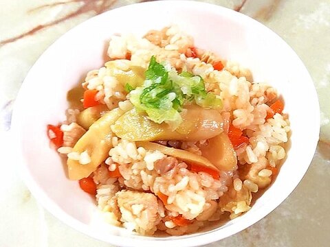 笹竹の水煮で!失敗しないタケノコの混ぜご飯♪